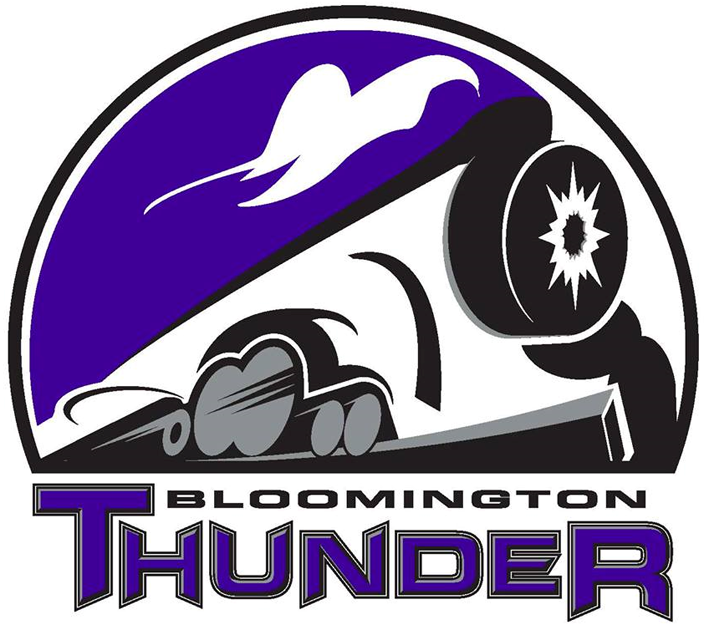 bloomington thunder 2014 primary logo iron on heat transfer